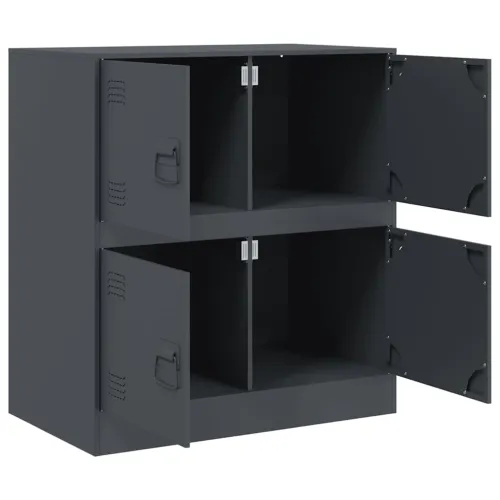 Komoda antracit 67 x 39 x 73 cm čelična - Antracit 1 Cijena