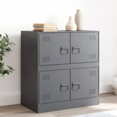 Komoda antracit 67 x 39 x 73 cm čelična - Antracit 1 Cijena