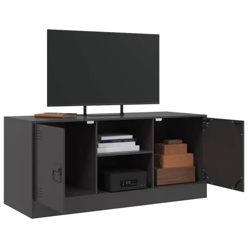 TV ormarić crni 99 x 39 x 44 cm čelični - Crna 1 Cijena