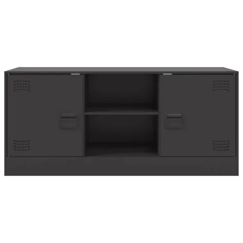 TV ormarić crni 99 x 39 x 44 cm čelični - Crna 1 Cijena