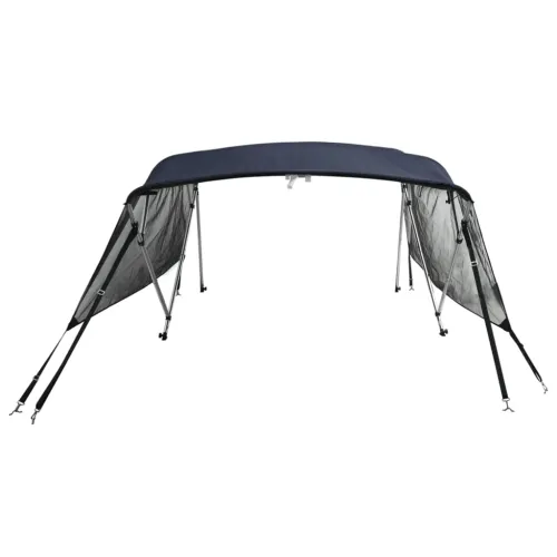 Tenda bimini s 4 luka i mrežastim zidovima 243x(200-213)x137 cm - Plava 243 x (200-213) x 137 cm s mrežicom Cijena