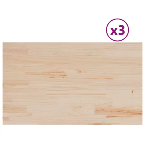 Stolne ploče 3 kom 80x47x1,7 cm od masivne borovine pravokutne - 80 x 47 x 1,7 cm 3 80 x 47 x 1,7 cm 3 Cijena