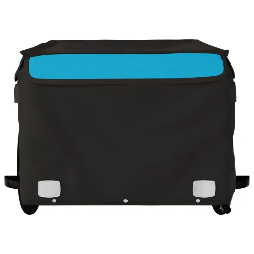 Prikolica za bicikl crno-plava 45 kg željezna - Plava 124 x 62.5 x 52 cm Cijena