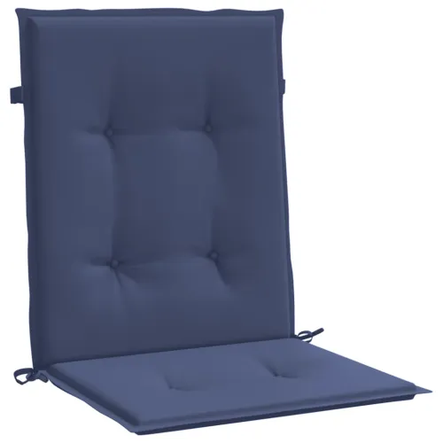 Jastuci za stolice s niskim naslonom 4 kom modri od tkanine - Modra 100 x 50 x 4 cm 4 Cijena