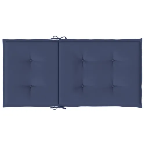Jastuci za stolice s niskim naslonom 4 kom modri od tkanine - Modra 100 x 50 x 4 cm 4 Cijena