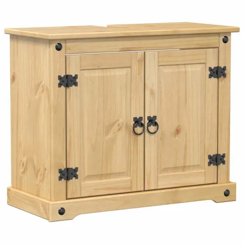 Kupaonski ormarić za Lavabo - Umivaonik Corona 73x33x60 cm od borovine - Medeni vosak 1 Cijena