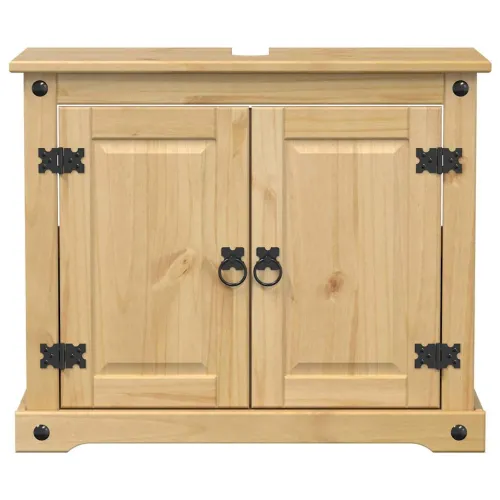 Kupaonski ormarić za Lavabo - Umivaonik Corona 73x33x60 cm od borovine - Medeni vosak Cijena