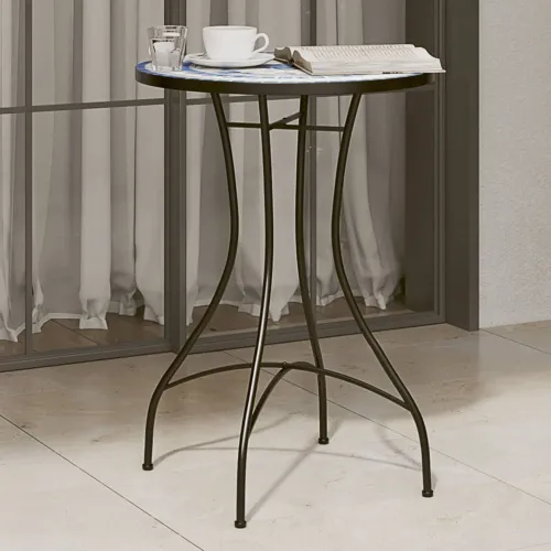 Bistro stolić s mozaikom plavi Ø50x70 cm keramički - Plava 50 x 70 cm Cijena