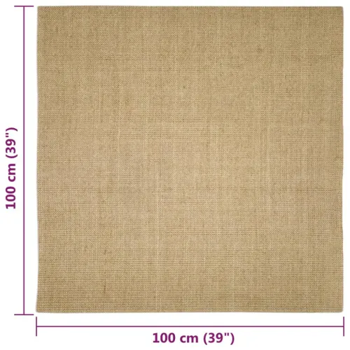 Tepih od sisala za grebanje 100 x 100 cm - Svjetlosmeđa 100 x 100 cm Cijena