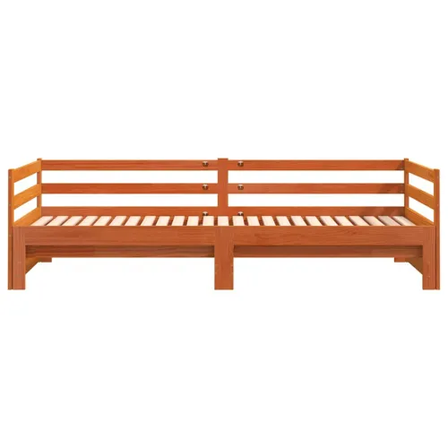Dnevni krevet na razvlačenje bez madraca 90x190 cm masivno drvo - Voštano smeđa 90 x 190 cm Cijena