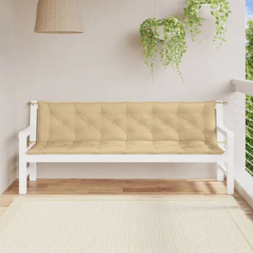 Jastuci za vrtnu klupu 2 kom bež 200x50x7 cm tkanine - Prošarana bež 200 x 50 x 7 cm Cijena