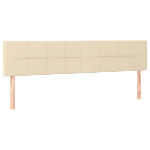 Krevet box spring s madracem krem 120 x 190 cm od tkanine - Krema 120 x 190 cm Blok s kvadratima Krema Cijena
