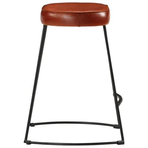 Barski stolci 2 kom tamnosmeđi 40 x 29,5 x 53 cm - Smeđa 40 x 29.5 x 53 cm Koža Cijena