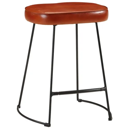 Barski stolci 2 kom tamnosmeđi 40 x 29,5 x 53 cm - Smeđa 40 x 29.5 x 53 cm Koža Cijena