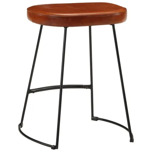 Barski stolci 2 kom tamnosmeđi 40 x 29,5 x 53 cm - Smeđa 40 x 29.5 x 53 cm Koža Cijena