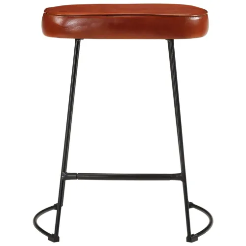 Barski stolci 2 kom tamnosmeđi 40 x 29,5 x 53 cm - Smeđa 40 x 29.5 x 53 cm Koža Cijena