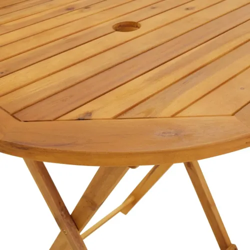 3-dijelni bistro set od tkanine i masivnog drva krem bijelim - Krema 70 x 75 cm Cijena