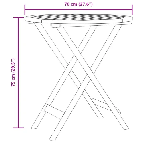 3-dijelni bistro set od tkanine i masivnog drva smeđesivi - Sivo-smeđa 70 x 75 cm Cijena