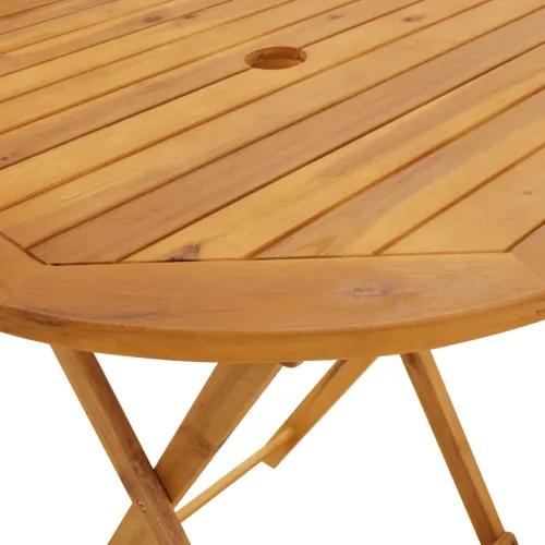 3-dijelni bistro set od tkanine i masivnog drva smeđesivi - Sivo-smeđa 70 x 75 cm Cijena