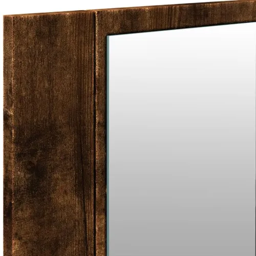 LED kupaonski ormarić s ogledalom boja hrasta 100 x 12 x 45 cm - Dimljeni hrast Cijena