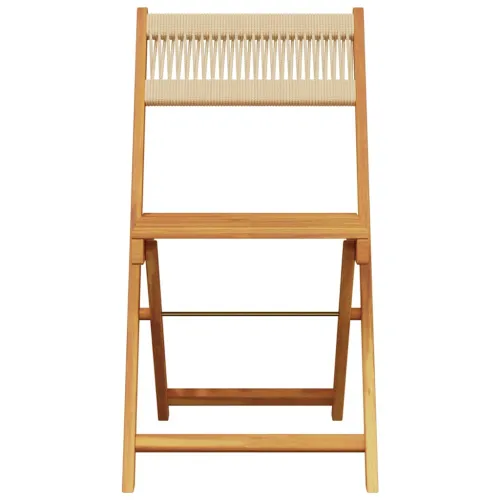 3-dijelni bistro set od polipropilen i masivnog drva bež - Bež 60 x 75 cm Cijena