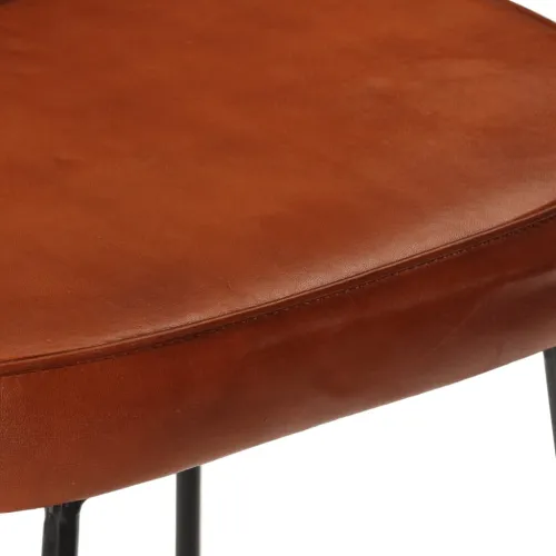 Barski stolci 2 kom tamnosmeđi 41 x 29 x 62 cm - Smeđa 41 x 29 x 62 cm Koža Cijena