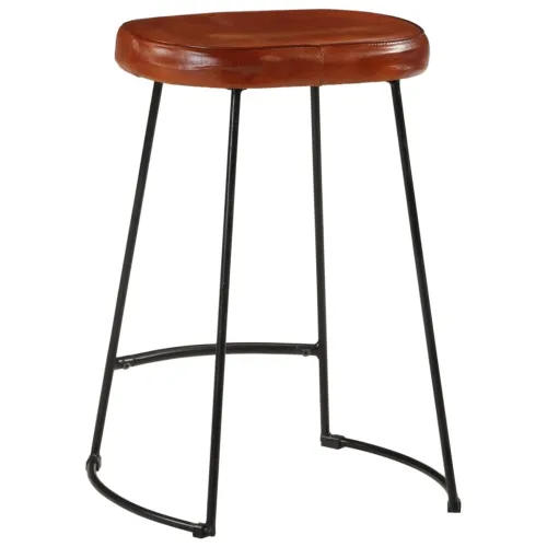 Barski stolci 2 kom tamnosmeđi 41 x 29 x 62 cm - Smeđa 41 x 29 x 62 cm Koža Cijena