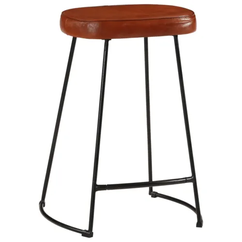 Barski stolci 2 kom tamnosmeđi 41 x 29 x 62 cm - Smeđa 41 x 29 x 62 cm Koža Cijena