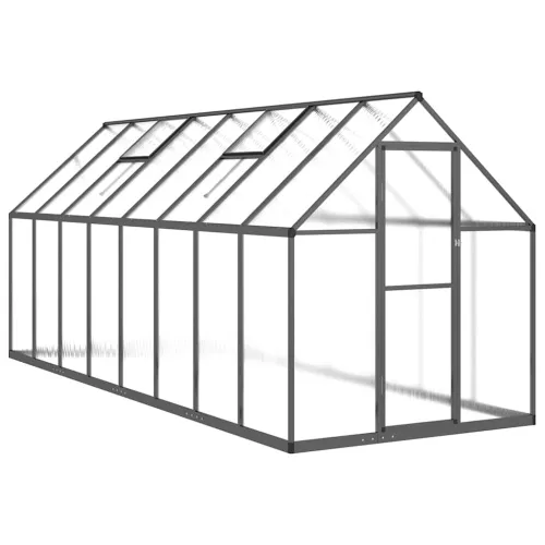Staklenik s okvirom antracit 445 x 169 x 195 cm aluminijski - Antracit 445 x 169 x 195 cm 1 Antracit Cijena