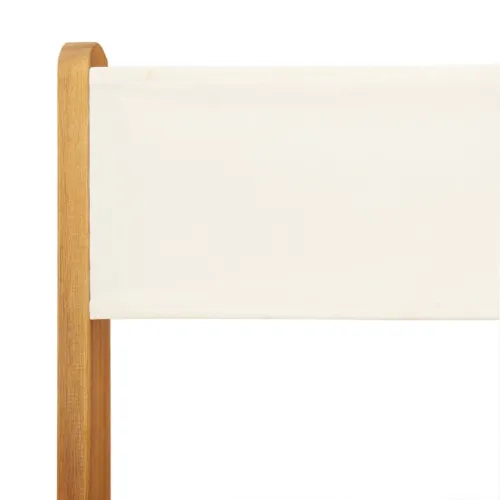 3-dijelni bistro set od tkanine i masivnog drva krem bijelim - Krema 60 x 60 x 75 cm Cijena