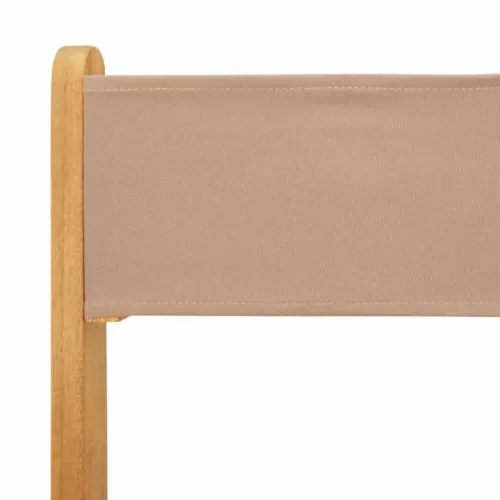 3-dijelni bistro set od tkanine i masivnog drva smeđesivi - Sivo-smeđa 60 x 60 x 75 cm Cijena