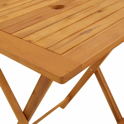 3-dijelni bistro set od tkanine i masivnog drva smeđesivi - Sivo-smeđa 60 x 60 x 75 cm Cijena