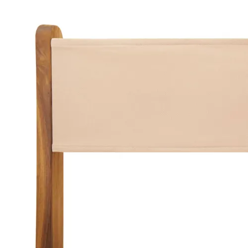 3-dijelni bistro set od tkanine i masivnog drva krem bež - Bež 70 x 75 cm Cijena