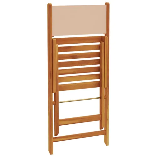 3-dijelni bistro set od tkanine i masivnog drva krem bež - Bež 70 x 75 cm Cijena