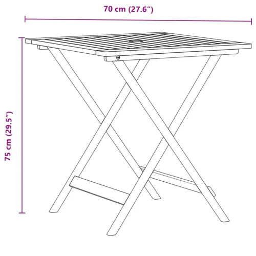 3-dijelni bistro set od tkanine i masivnog drva smeđesivi - Sivo-smeđa 70 x 70 x 75 cm Cijena