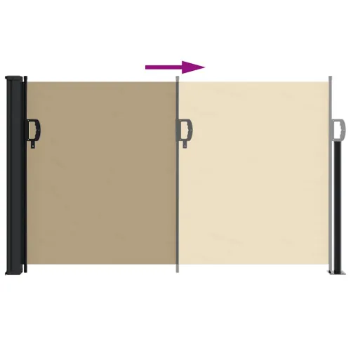 Uvlačiva bočna tenda bež 117 x 300 cm plava - Bež 117 x 300 cm Cijena