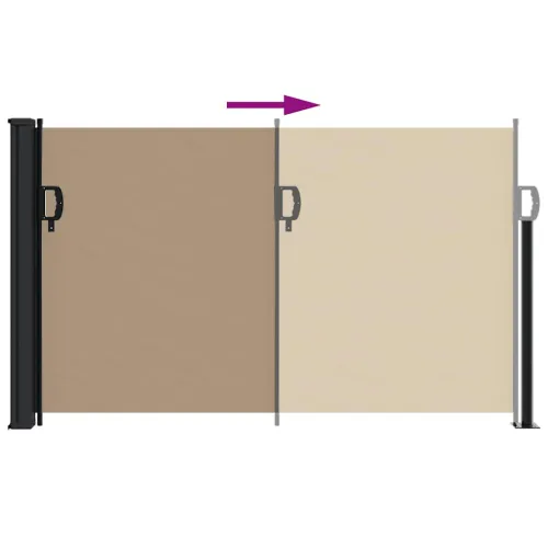 Uvlačiva bočna tenda 120 x 600 cm smeđesiva - Sivo-smeđa 120 x 600 cm Cijena