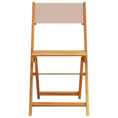 Vrtna garnitura - 5-dijelni vrtni blagovaonski set smeđesiva od tkanine i drva - Sivo-smeđa 90 x 75 cm Cijena