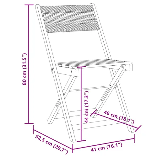 Vrtna garnitura - 5-dijelni vrtni blagovaonski set crni polipropilen i drva - Crna 90 x 90 x 75 cm Cijena