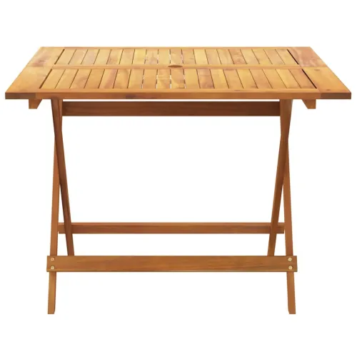 Vrtna garnitura - 5-dijelni vrtni blagovaonski set uzorkom lišća tkanine i drva - Uzorak lišća 90 x 90 x 75 cm Cijena