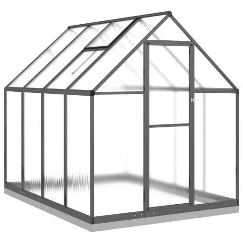 Staklenik s okvirom antracit 224 x 169 x 202 cm aluminijski - Antracit 224 x 169 x 202 cm 1 Antracit Cijena