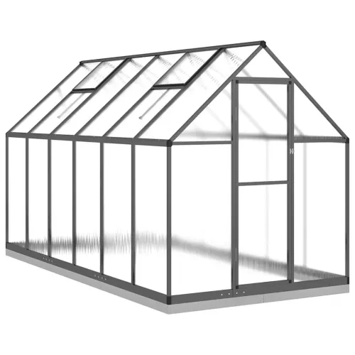 Staklenik s okvirom antracit 334 x 169 x 202 cm aluminijski - Antracit 334 x 169 x 202 cm 1 Antracit Cijena