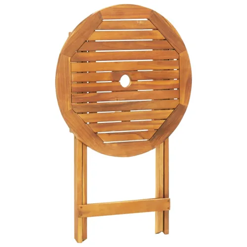 3-dijelni bistro set od tkanine i masivnog drva smeđesivi - Sivo-smeđa 60 x 75 cm Cijena
