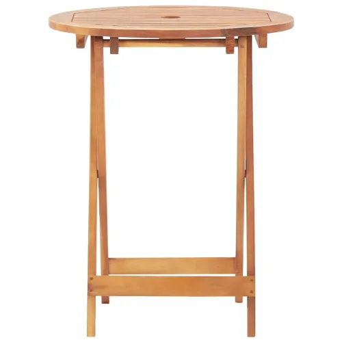 3-dijelni bistro set od tkanine i masivnog drva uzorkom lišća - Uzorak lišća 60 x 75 cm Cijena