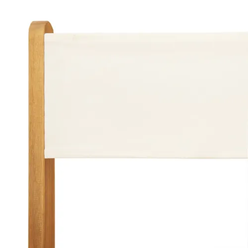 Vrtna garnitura - 5-dijelni vrtni blagovaonski set krem bijela od tkanine i drva - Krema 90 x 90 x 75 cm Cijena