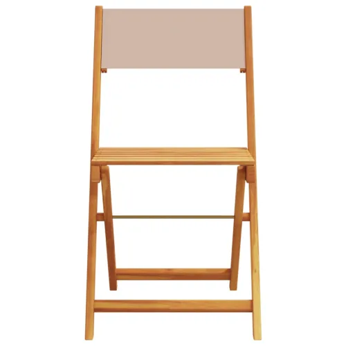 Vrtna garnitura - 5-dijelni vrtni blagovaonski set smeđesiva od tkanine i drva - Sivo-smeđa 90 x 90 x 75 cm Cijena