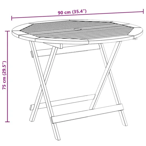 Vrtna garnitura - 5-dijelni vrtni blagovaonski set krem bijela od tkanine i drva - Krema 90 x 75 cm Cijena