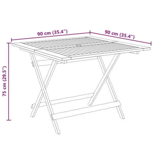 Vrtna garnitura - 5-dijelni vrtni blagovaonski set bež od tkanine i drva - Bež 90 x 90 x 75 cm Cijena