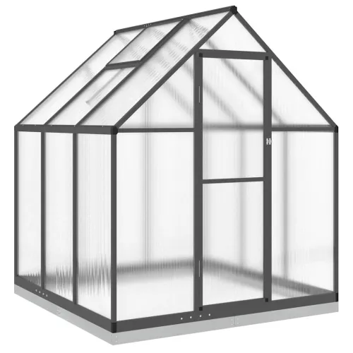 Staklenik s okvirom antracit 169 x 169 x 202 cm aluminijski - Antracit 169 x 169 x 202 cm 1 Antracit Cijena