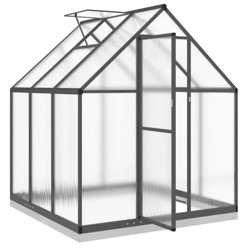 Staklenik s okvirom antracit 169 x 169 x 202 cm aluminijski - Antracit 169 x 169 x 202 cm Cijena